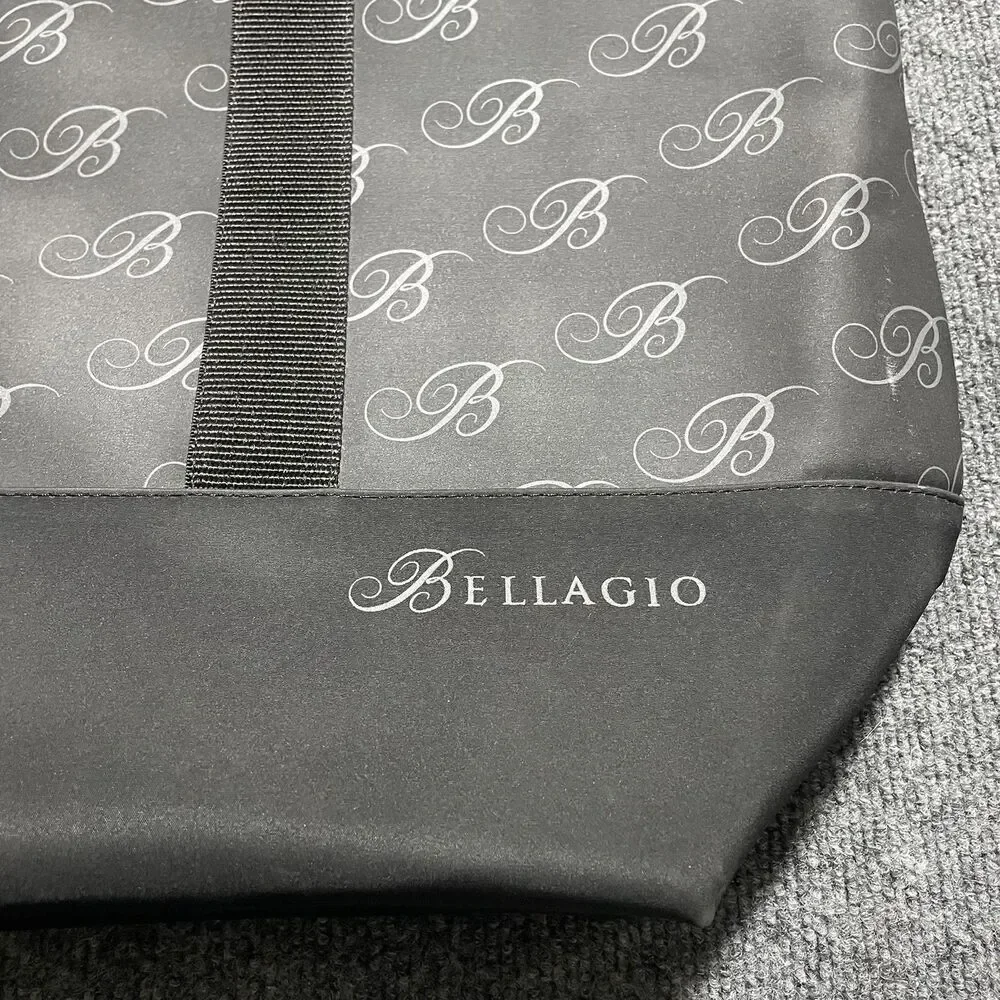 Bellagio Tote Bag Black Monogram B Pattern Samsonite Handle Travel Shopper Large